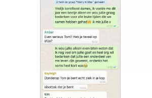 Tom voegt ál zijn exen toe in één WhatsApp-groep om ze ‘Merry Ex-Mas’ te wensen! WhatsApp