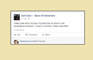 “Thobias” wordt pislink ná antwoord van Basic Fit-Klantenservice op klacht! Basic-Fit