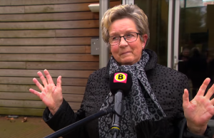 Mevrouw verklapt niet op wie ze stemt, maar wel wie ze hoopt dat wint! Stemt