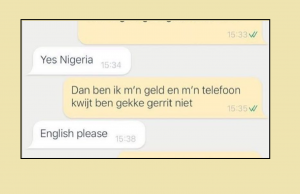 Gast op Marktplaats besluit tóch maar over te gaan op Engels! Marktplaats