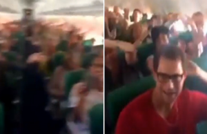 Bizarre beelden gelekt van mensonterende taferelen op Transavia vlucht Transavia