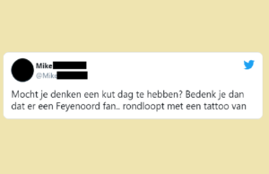 Feyenoord Fan heeft sinds deze week een nachtmerrie op zijn been getatoeëerd staan! Feyenoord