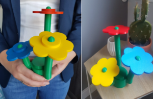 Hier haal je de Brick Flower van LEGO in het groot voor mensen zónder groene vingers! LEGO