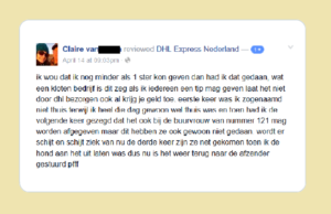 DHL neemt ‘schijtzieke’ Claire genadeloos in de maling waardoor ze nóg bozer wordt! DHL