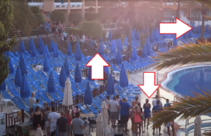 Pandemie of niet, strijd om ligbedjes op Gran Canaria gaat onvermoeid door! Ligbedjes