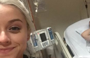 Fijn: Zusje plaatst foto van zus op Facebook terwijl ze aan het bevallen is! Zusje