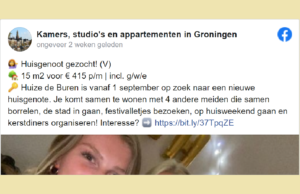 4 Groningse studentes zoeken nieuwe huisgenoot: 4000 geïnteresseerden! Groningse studentes