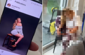 Gast filmt hoe zijn vriendin er thuis bij zit nadat hij haar foto op Instagram ziet! Instagram