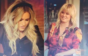 Foto: Bridget Maasland lacht Nikkie Plessen uit vanwege “véél te kort rokje!” Bridget Maasland