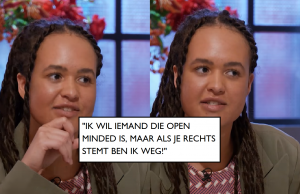 Meisje in First Dates: “Wil open-minded date, maar als je rechts stemt ben ik weg!” First Dates