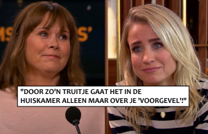 Zien: Opnieuw kritiek op truitje Dionne Stax van Astrid Kersseboom: “Véél te strak!” Dionne Stax