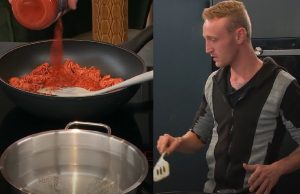 Gast in Lang Leve de Liefde eet liever rauw gehakt in zijn pasta! Lang Leve de Liefde