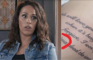 Foto: Oerdomme spelfout in nieuwe tatoeage van Glennis Grace! Glennis Grace