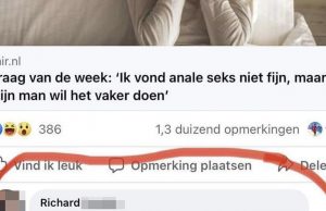 Richard maakt passende vergelijking onder Facebook-artikel! Facebook