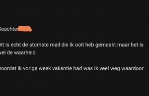 Dit geloof je nooit: Werknemer meldt zich af op werk omdat… Werknemer