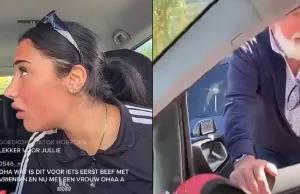 TikTokkie gooit fastfood-troep uit autoraam, oude man gooit het terug in haar auto! TikTokkie