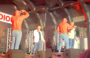 Alex Soze verstoort optreden Frank van Etten maar krijgt koekje van eigen deeg! Alex Soze