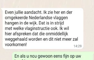 Karin witheet na reactie op haar kritiek op omgekeerde vlaggen in de buurt-app! Buurt-app