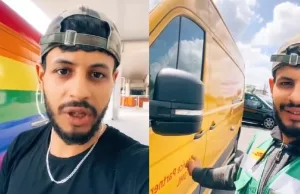 Pakketbezorger die overstapt van PostNL naar DHL vanwege regenboogbusje wéér de sjaak! Pakketbezorger