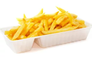 Zoveel betaalt de snackbar voor het plastic frietbakje waar jij 50 cent toeslag voor betaalt! Toeslag