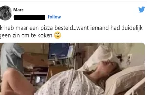 Foto: Marc laat Thuisbezorgd langskomen terwijl vrouw aan het bevallen is! bevallen