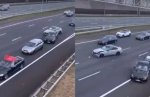 Turkse bruiloftsstoet veroorzaakt giga-crash op A1: ‘Tonnen schade aan gehuurde auto’s!’ Bruiloftsstoet