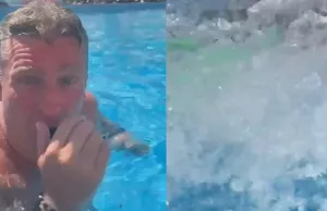 Horrorbeelden: Mike in Spanje aangevallen door krokodil in zwembad! Spanje