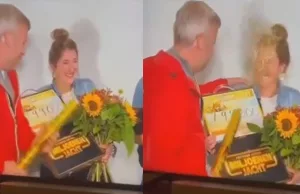 Winston Gerschtanowitz schiet confettikanon in oog van thuiswinnaar Miljoenenjacht! Miljoenenjacht