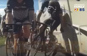 Schokkende beelden: Gast in camper rijdt dwars door groep wielrenners! Wielrenners