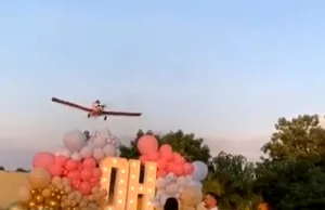 Schokkende beelden: Fataal ongeluk tijdens gender reveal met vliegtuig! Gender reveal