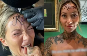 Anna die naam van nieuwe vriendje op voorhoofd liet tatoeëren is alweer gedumpt! Tatoeëren