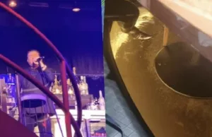 Optreden Tino Martin gestopt vanwege storm: ‘De haven en de club stroomt over!’