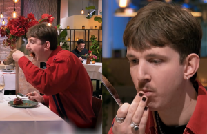 Vegetariër in First Dates bestelt per ongeluk ham-gerecht: ‘Dit is zó lekker, wat is het?’ First Dates