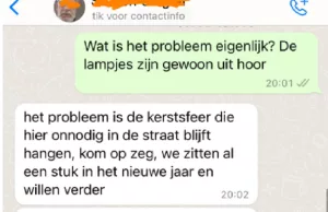 Gesprek met buurman over kerstverlichting loopt compleet uit de klauwen! Buurman