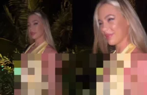 Jutta Leerdam laat meer zien dan de bedoeling is door véél te luchtige jurk! Jutta Leerdam