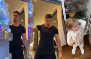 Moedermaffia woest op Rico Verhoeven vanwege filmpje van dochter tussen koelkastdeur! Rico Verhoeven