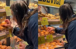Die tangen voor verse broodjes in de supermarkt worden niet door iedereen gebruikt! Supermarkt