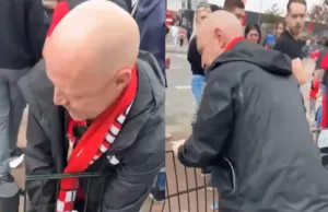 PSV-supporter Appie die zijn hand kwijtraakte probeerde eerder al een hek te slopen! PSV