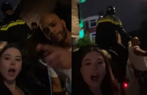 Gast valt meisje lastig op straat, politie te paard grijpt direct en genadeloos in! Politie te Paard