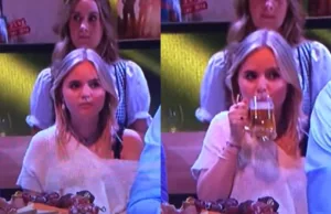 Zag jij wat deze blondine in het publiek van Vandaag Inside deed: ‘Droomvrouw!’ Vandaag Inside