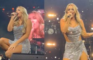 Wie vooraan stond bij Emma Heesters bij ABBA in Ahoy had een fraai uitzicht! Emma Heesters