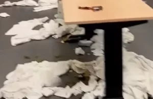 Beelden: Voetballers van Fenerbahçe laten ravage achter na wedstrijd tegen FC Twente! FC Twente