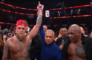 Beelden: 27-jarige Jake Paul verslaat 58-jarige totaal uitgeputte Mike Tyson! Jake Paul