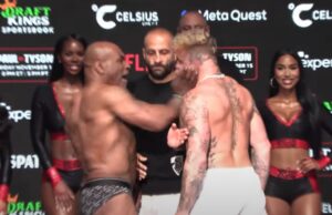 Chaos breekt uit: Mike Tyson ramt Jake Paul vol in het gezicht tijdens Face-off! Mike Tyson