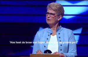 Jolanda geeft antwoord op Miljoenenjacht-vraag: ‘Hoe heet de broer van Super Mario?’ Super Mario