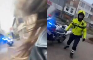 Twee meisjes uit Beverwijk filmen vluchtpoging van de politie op een gestolen scooter! Beverwijk
