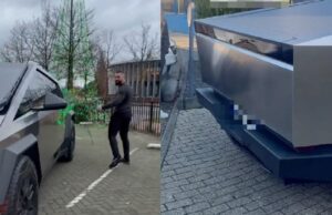 Het is Kosso gelukt om kentekenplaat op Cybertruck te plaatsen: ‘Kan nu door heel Nederland rijden!’ Cybertruck