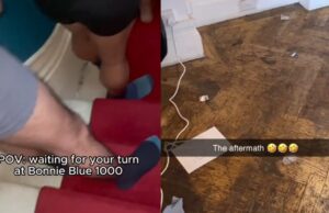 De beelden: Zo heftig is het eraan toe gegaan bij Bonnie die 1057 mannen in 12 uur heeft afgewerkt! Bonnie