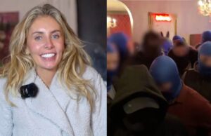 Beelden opgedoken moeder die haar 19-jarige zoon uit de rij bij Bonnie Blue probeert te halen! Bonnie Blue