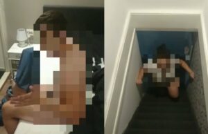 Limburger komt eerder thuis en vindt zijn beste maat met zijn vriendin in bed! Limburger